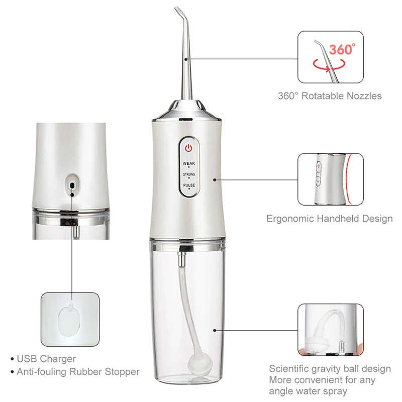 PrimeCare Pro-Pulse Portable Water Flosser