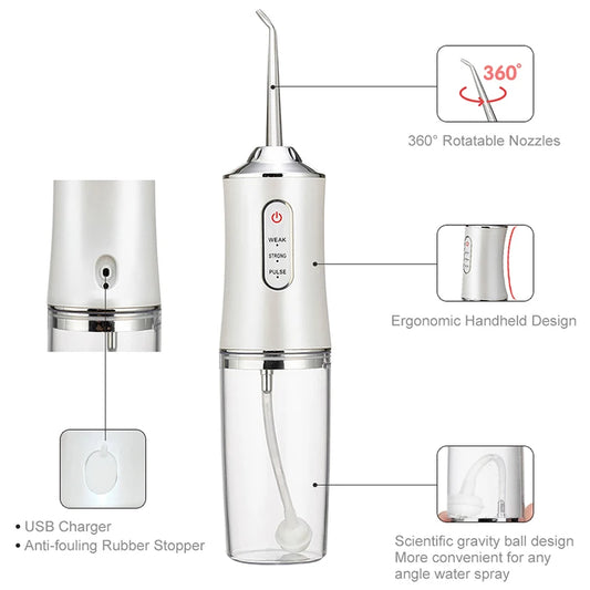 PrimeCare Pro-Pulse Portable Water Flosser