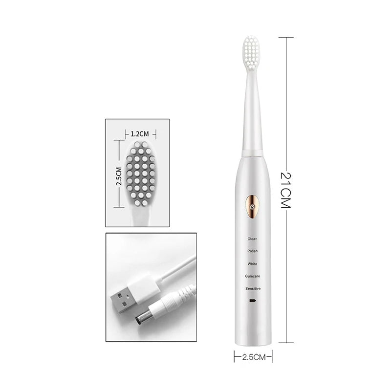 PrimeCare Sonic-Clean Rechargeable Toothbrush