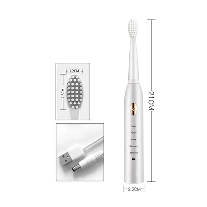 PrimeCare Sonic-Clean Rechargeable Toothbrush
